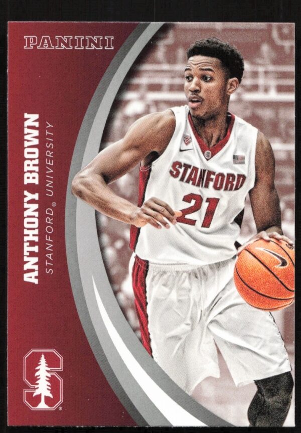 2015 Panini card front: Anthony Brown, Stanford University, #13.