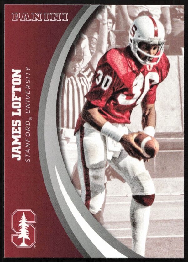 James Lofton 2015 Panini Stanford card, featuring him in college football gear.