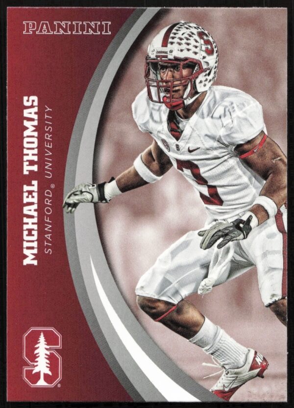 Michael Thomas 2015 Stanford trading card #32 front view.