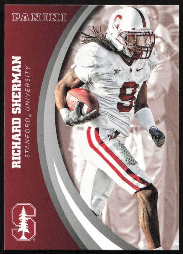 Richard Sherman 2015 Panini Card #34, Stanford Uniform, Front View