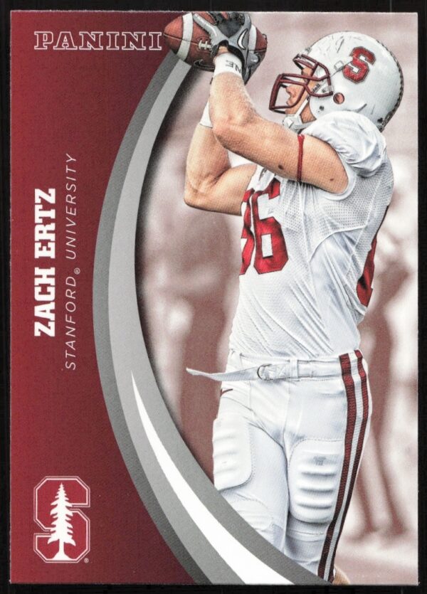 Zach Ertz Stanford Football Card 2015 by Panini, Number 47, Front View