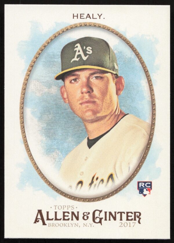 Ryon Healy 2017 Topps Allen & Ginter Baseball Card #108, Oakland Athletics Uniform.
