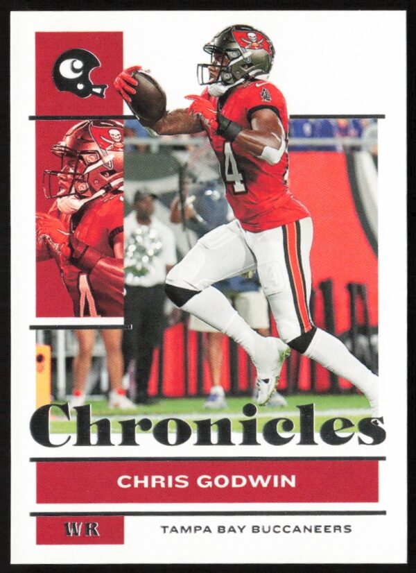 Chris Godwin 2021 Panini Chronicles card #91, Tampa Bay Buccaneers wide receiver, front view.
