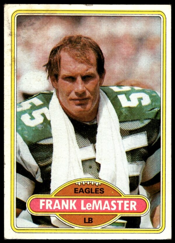 1980 Topps NFL Card #112: Frank LeMaster in Eagles Uniform - Vintage Collectible.