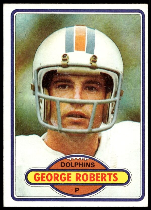 George Roberts 1980 Topps Baseball Card #56 featuring vintage uniform and action pose.
