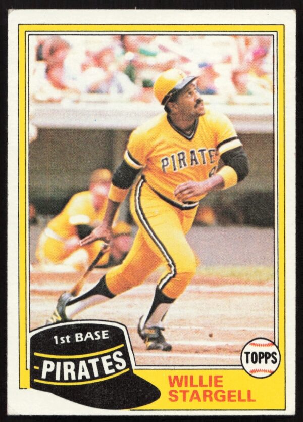 Willie Stargell 1981 Topps #380 baseball card, Pittsburgh Pirates.
