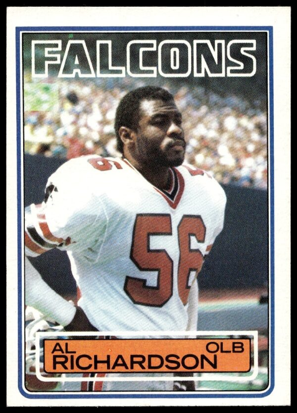 1983 Topps Al Richardson Football Card, Atlanta Falcons, Card #24 Front View