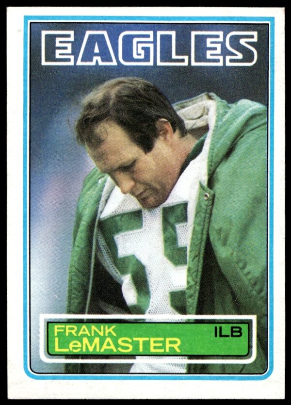 1983 Topps Frank LeMaster Football Card: Eagles Linebacker in Action