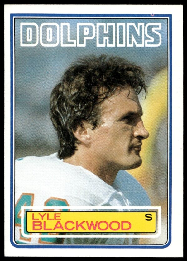 1983 Topps Football Card: Lyle Blackwood #311, vintage sports collectible front design.