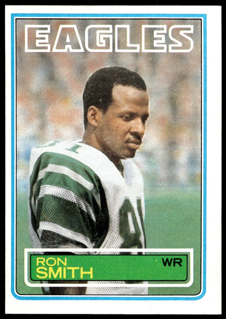 1983 Topps baseball card of Ron Smith, Chicago Cubs, #148, featuring mid-action pose.