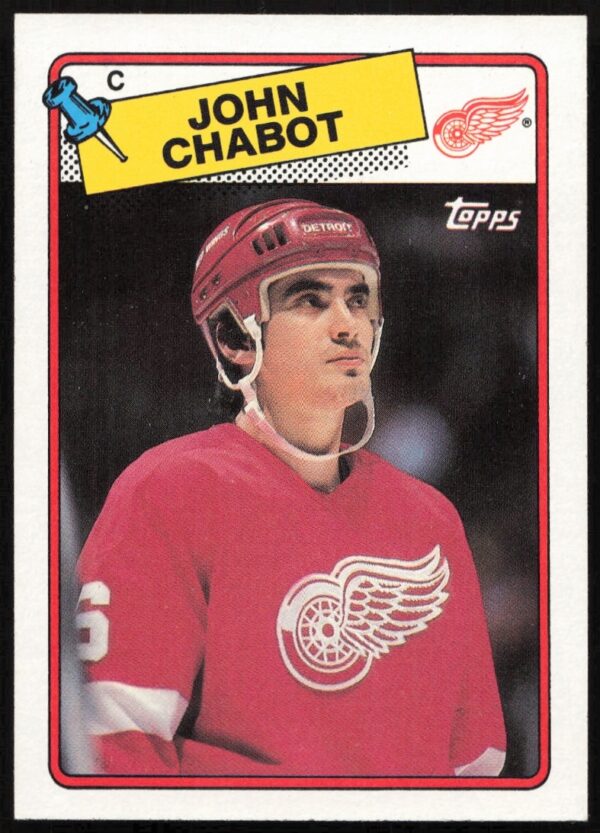 John Chabot 1988-89 Topps Hockey Card #39 Featuring Iconic Jersey Design