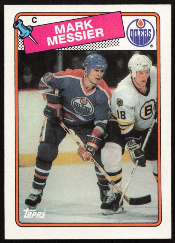 Mark Messier 1988-89 Topps Hockey Card #93 - Edmonton Oilers Legend