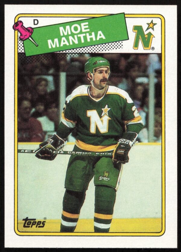 1988-89 Topps hockey card featuring Moe Mantha, card number 30, front view.