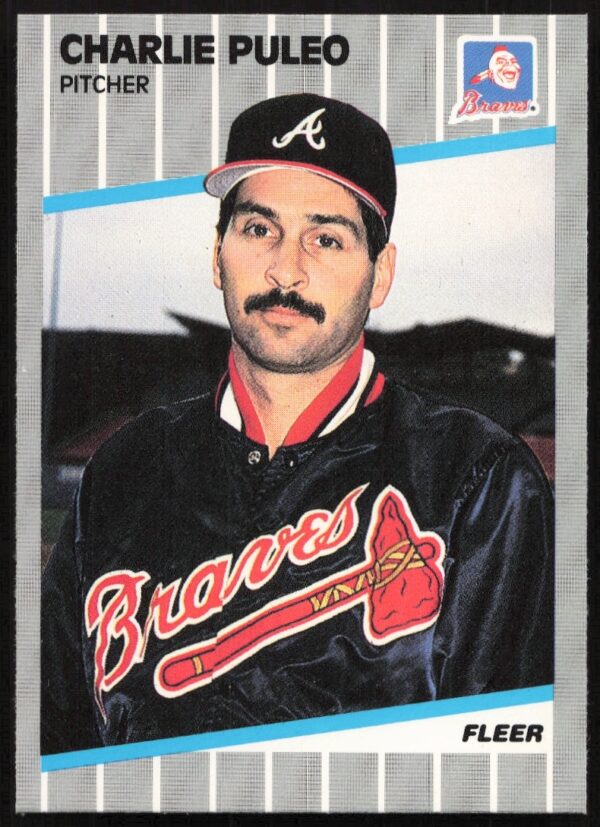 1989 Fleer Charlie Puleo Baseball Card #598 Front Image