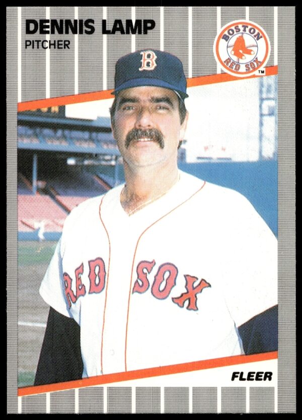 1989 Fleer Dennis Lamp baseball card #92 showcasing vintage memorabilia.