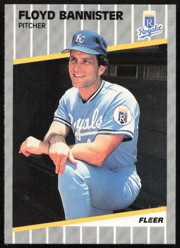 1989 Fleer Baseball Card featuring Floyd Bannister in White Sox uniform, card #276.
