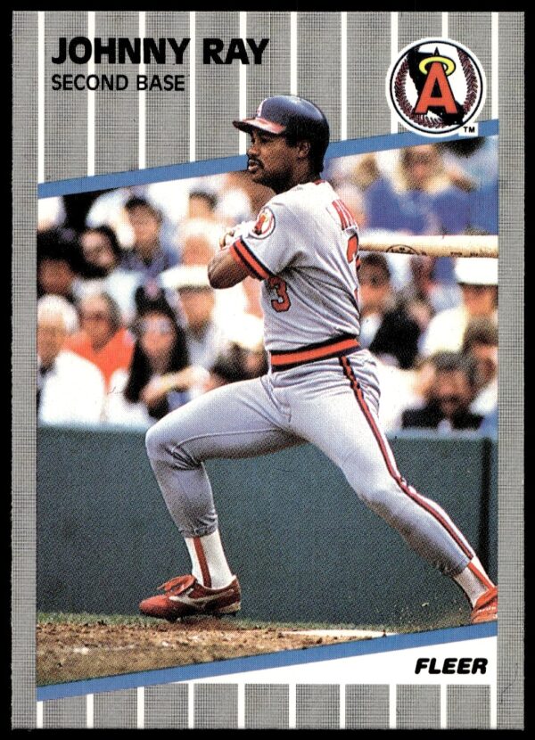 1989 Fleer Johnny Ray #487, classic baseball card with vintage design highlights.