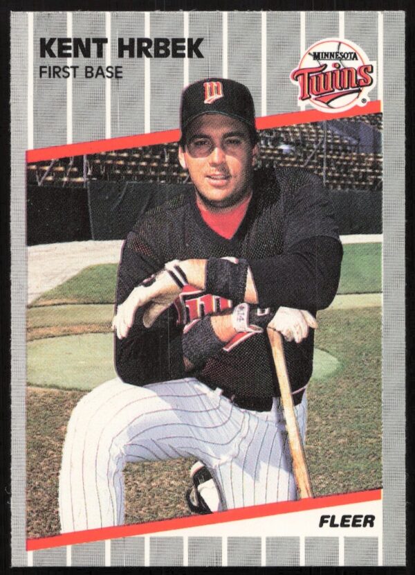1989 Fleer Baseball Card #116 featuring Kent Hrbek of Minnesota Twins (front view).