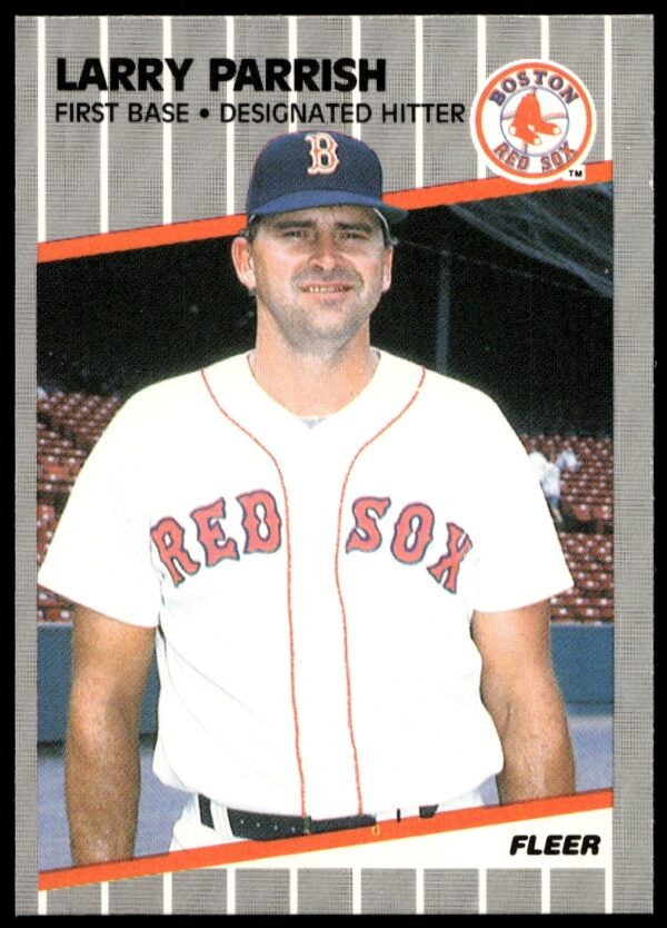 Larry Parrish 1989 Fleer #94 Baseball Card – Vintage Batting Stance and Team Uniform.