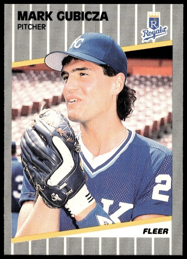 1989 Fleer Mark Gubicza Royals card, number 283, vintage MLB collectible.