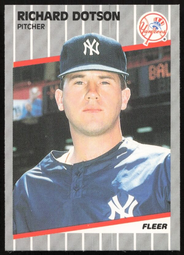 Richard Dotson 1989 Fleer baseball card #253 front image.