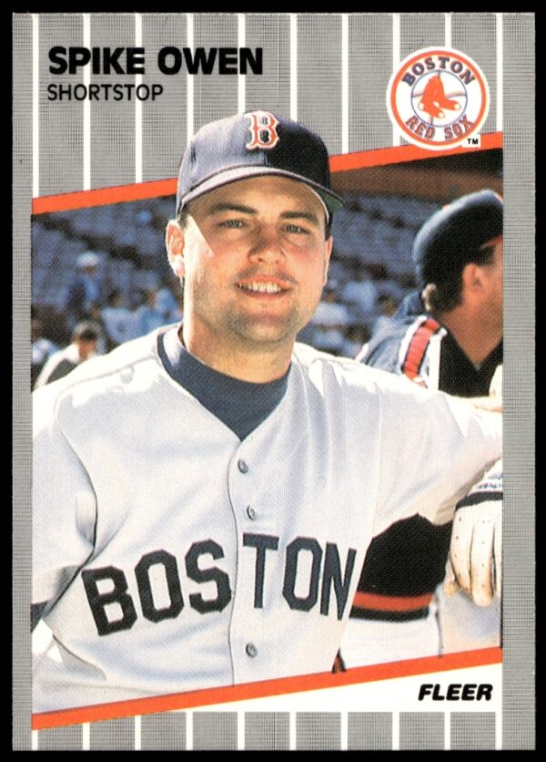 1989 Fleer baseball card #93: Spike Owen in team uniform, classic late 80s design.