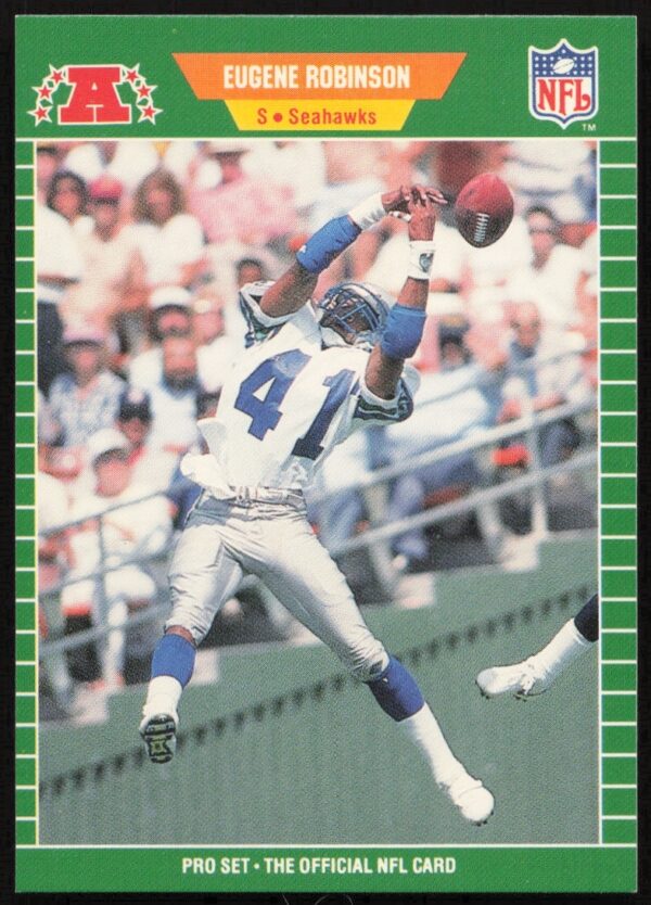 Eugene Robinson 1989 Pro Set Football Card #401 - Front Image.