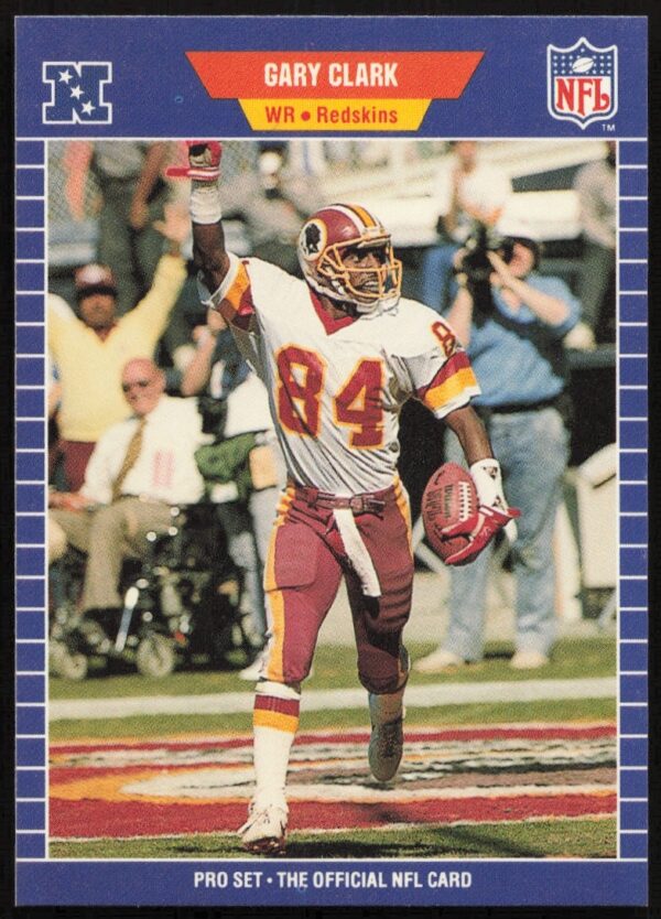 Gary Clark 1989 Pro Set Football Card #424 Front View