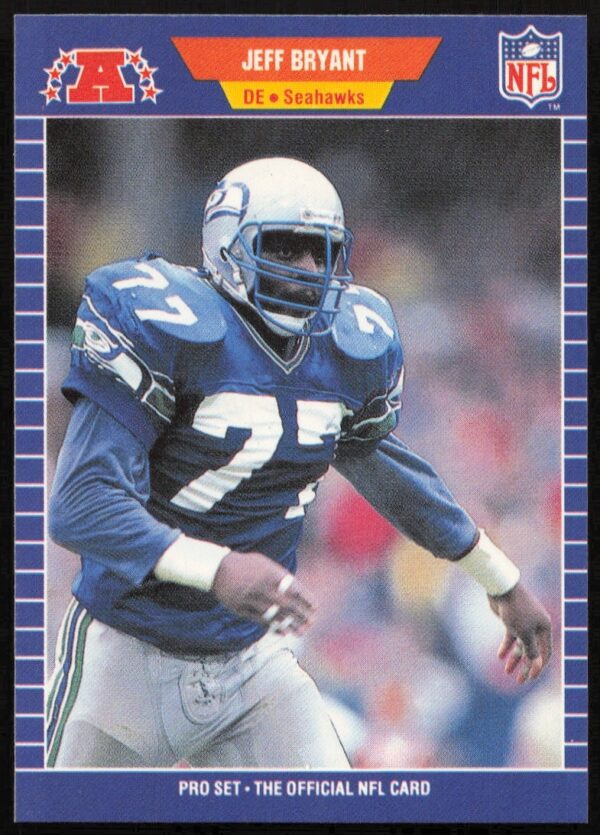1989 NFL Pro Set Jeff Bryant Trading Card Front #392.