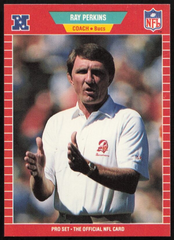 Ray Perkins 1989 Pro Set Football Card #421 Front Image.