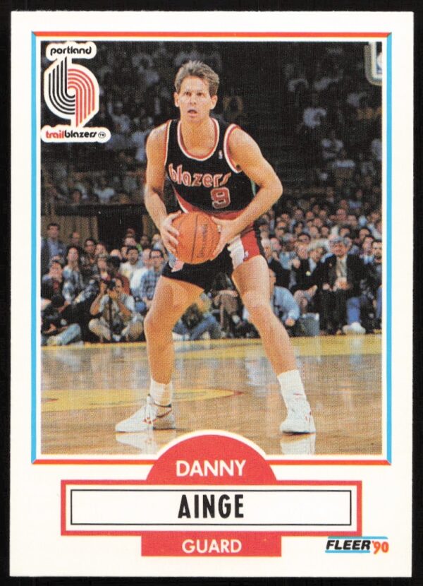 Danny Ainge Fleer Update 1990-91 Basketball Card #U-79, Boston Celtics Uniform.