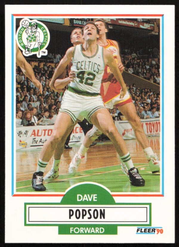 Dave Popson 1990-91 Fleer Update Basketball Card U-7 Front Image