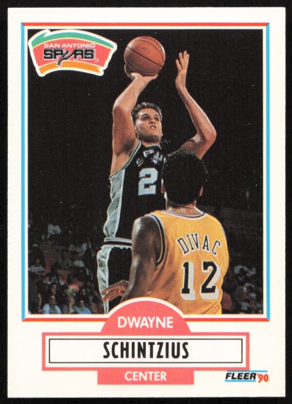 Dwayne Schintzius 1990-91 Fleer Update rookie card #U-91, Front Image.