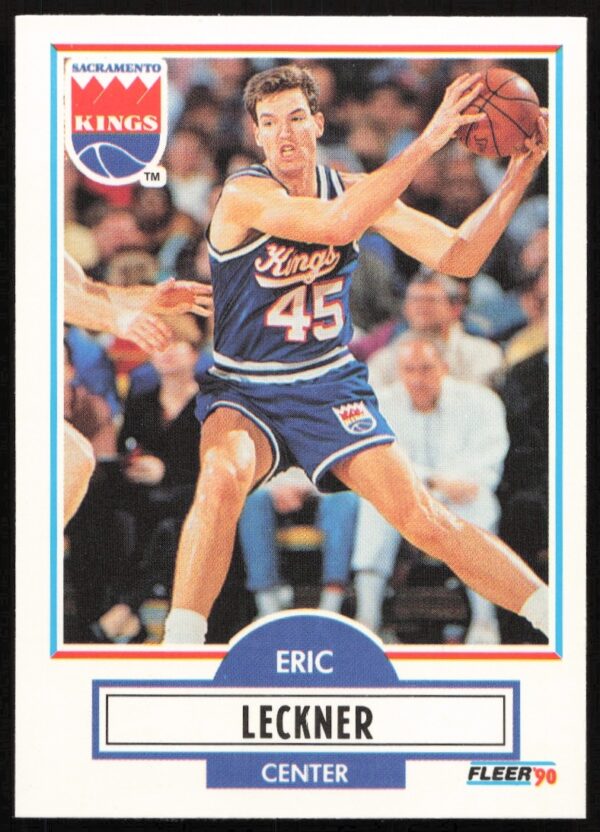 Eric Leckner 1990-91 Fleer Update Card #U-85 - Front View