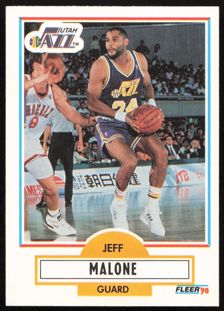 Jeff Malone 1990-91 Fleer Update Basketball Card #U-94 Front Image