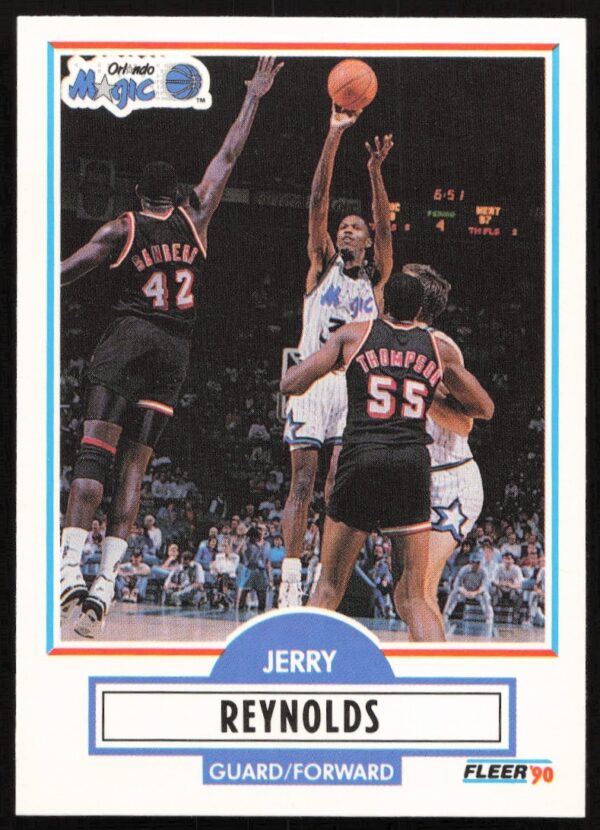1990-91 Fleer Update Jerry Reynolds basketball card #U-67, Sacramento Kings portrait.
