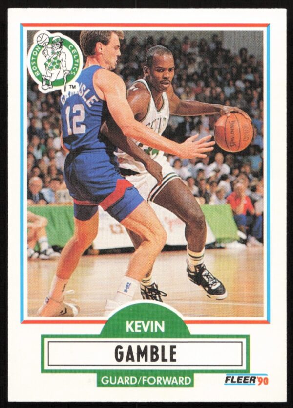 Kevin Gamble 1990-91 Fleer Update Basketball Card Front #U-8 Boston Celtics.