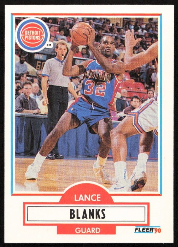 Lance Blanks 1990-91 Fleer Update Basketball Card #U-29 Front Image