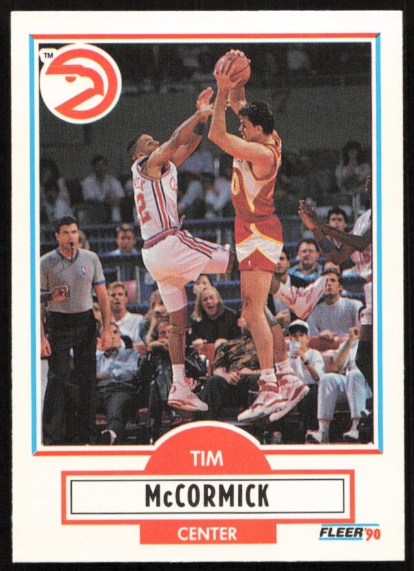 Tim McCormick 1990-91 Fleer Update Basketball Card #U-2 Front Image.
