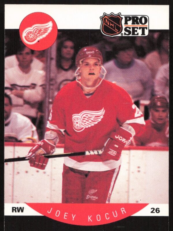 1990-91 Pro Set Hockey Card #73 Joey Kocur in Team Uniform