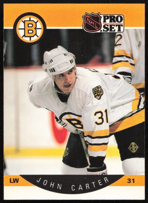John Carter 1990-91 Pro Set Hockey Card #5 - Front Side Image