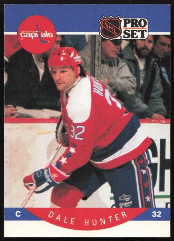 Dale Hunter 1990-91 Pro Set NHL Card #312 Front Image