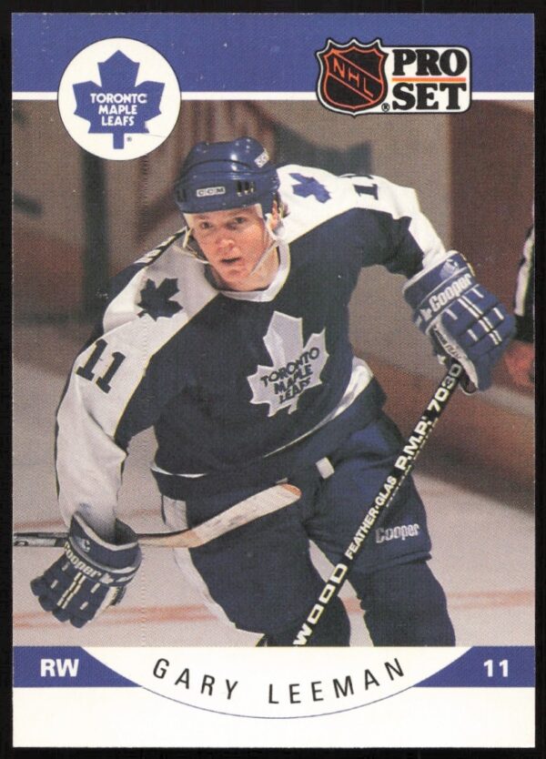 Gary Leeman 1990-91 NHL Pro Set Trading Card #283 Toronto Maple Leafs Front Image