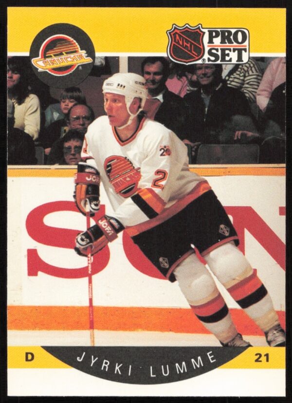 Jyrki Lumme 1990-91 NHL Pro Set Trading Card #300 Front