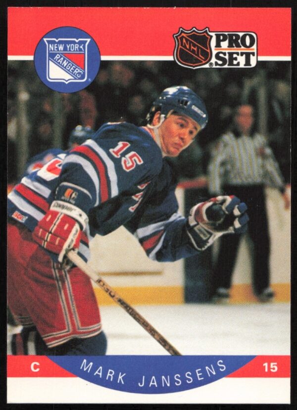 Pro Set 1990 NHL Card #199 Mark Janssens Front View