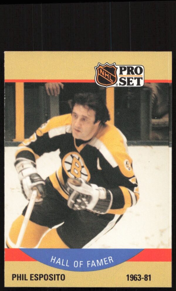 Phil Esposito 1990-91 NHL Pro Set Card #403 Front Portrait