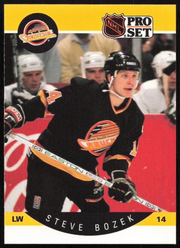 Steve Bozek 1990-91 Pro Set NHL Card #293 - Front View