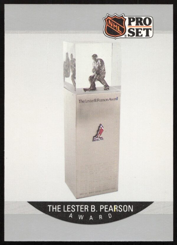 1990-91 NHL Pro Set Lester B. Pearson Award Card Front View #386