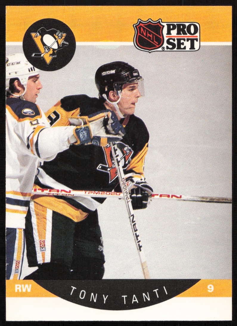 Tony Tanti NHL Pro Set 1990-91 Card #241 Front, iconic hockey collectible.