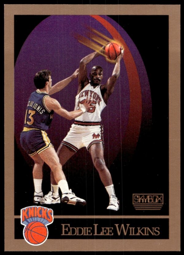1990-91 SkyBox Eddie Lee Wilkins Basketball Card #196 Front Image